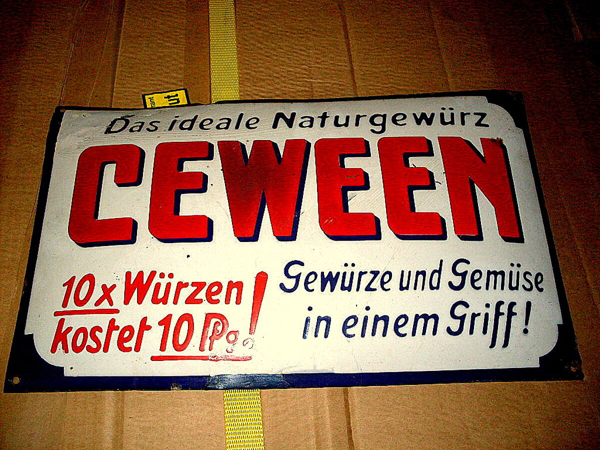 CEWEEN-Emailleschild