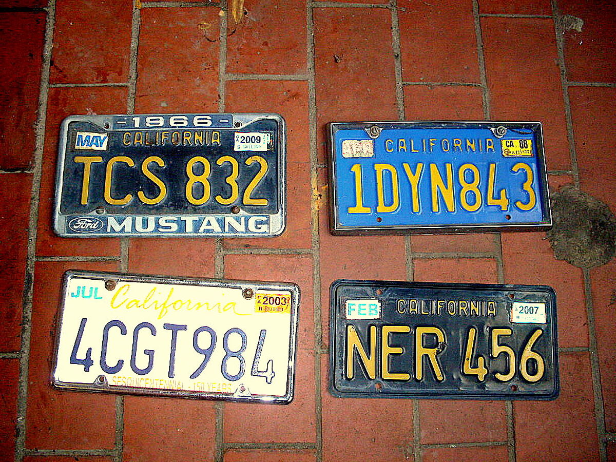 US Plates aus Californien