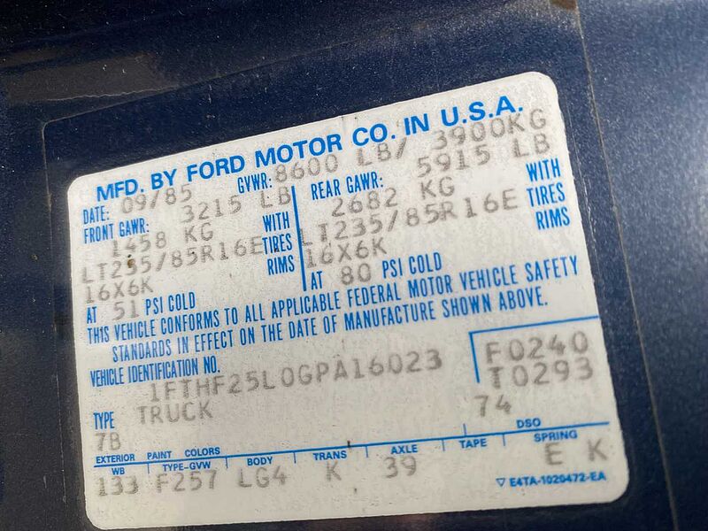 Ford F250 7.5 V8 Pick up Automatic