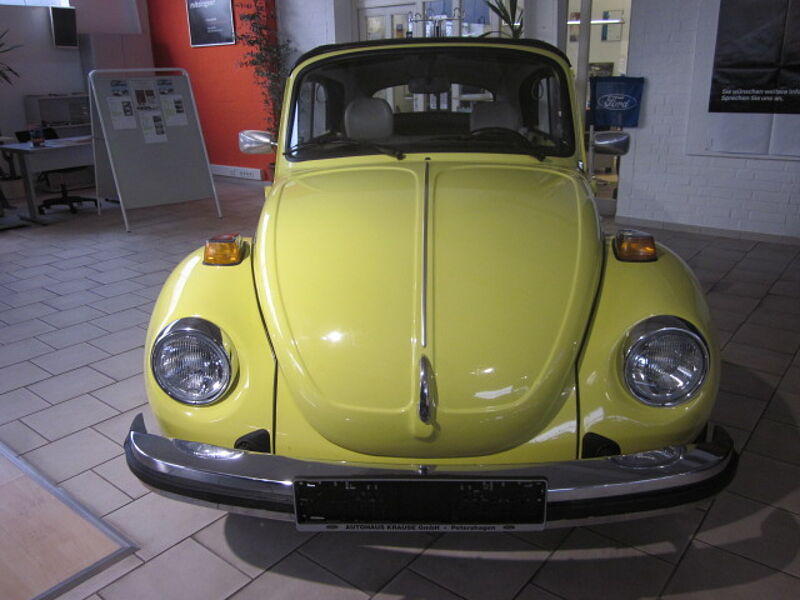 Volkswagen Verkauft : Käfer 1303 Cabrio 1979 limonengelb