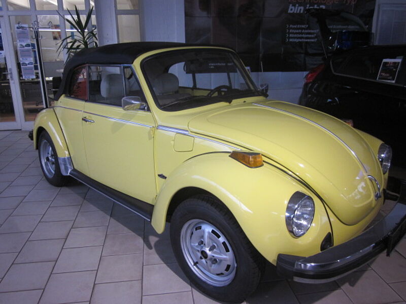 Volkswagen Verkauft : Käfer 1303 Cabrio 1979 limonengelb